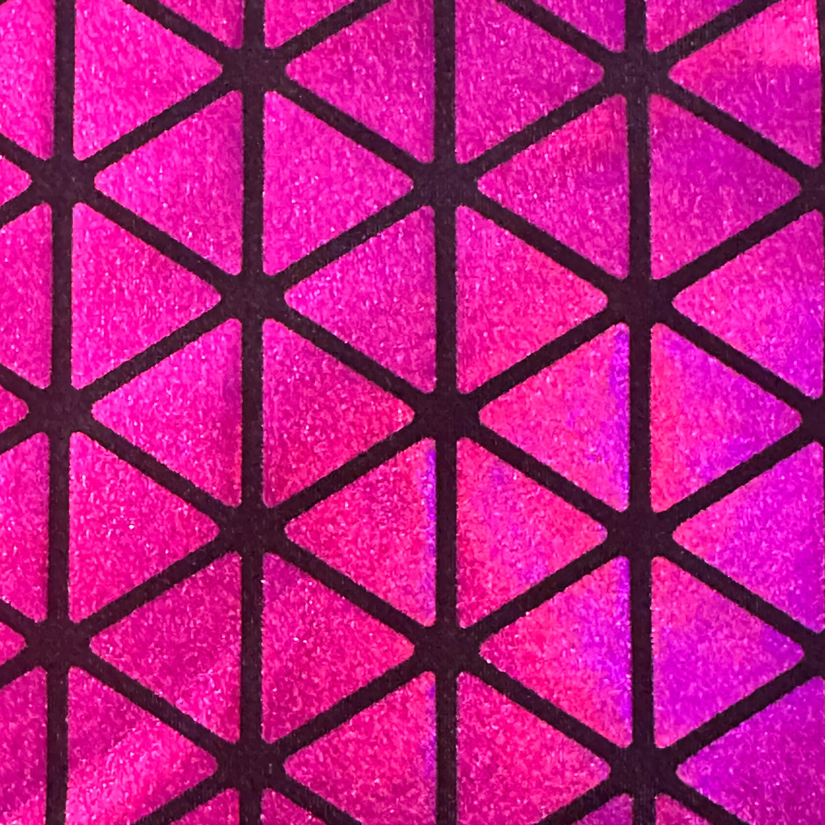 Nylon Spandex Triangle Hologram Tricot Stretch Fabric | Spandex Palace
