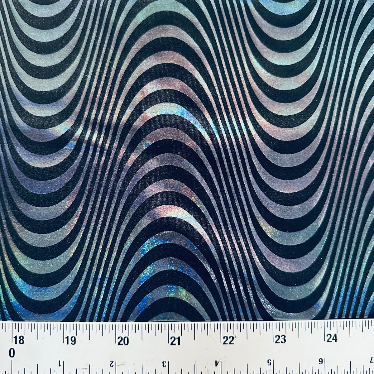 Wave 4-Way Tricot Fluid Hologram Nylon Stretch Fabric | Spandex Palace