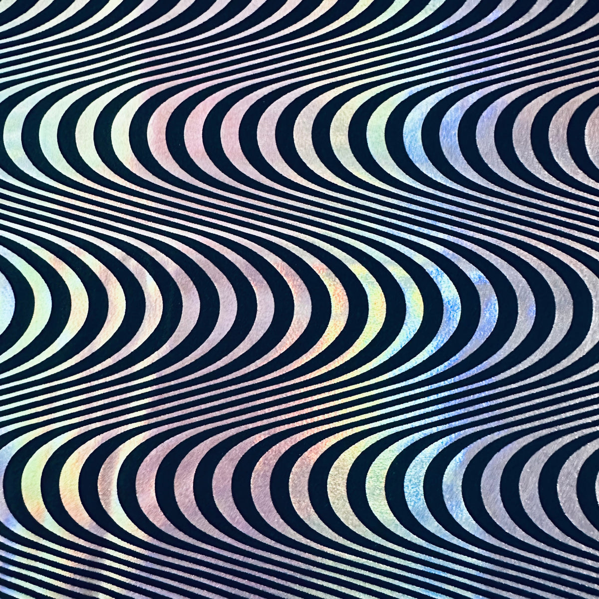 Wave 4-Way Tricot Fluid Hologram Nylon Stretch Fabric | Spandex Palace