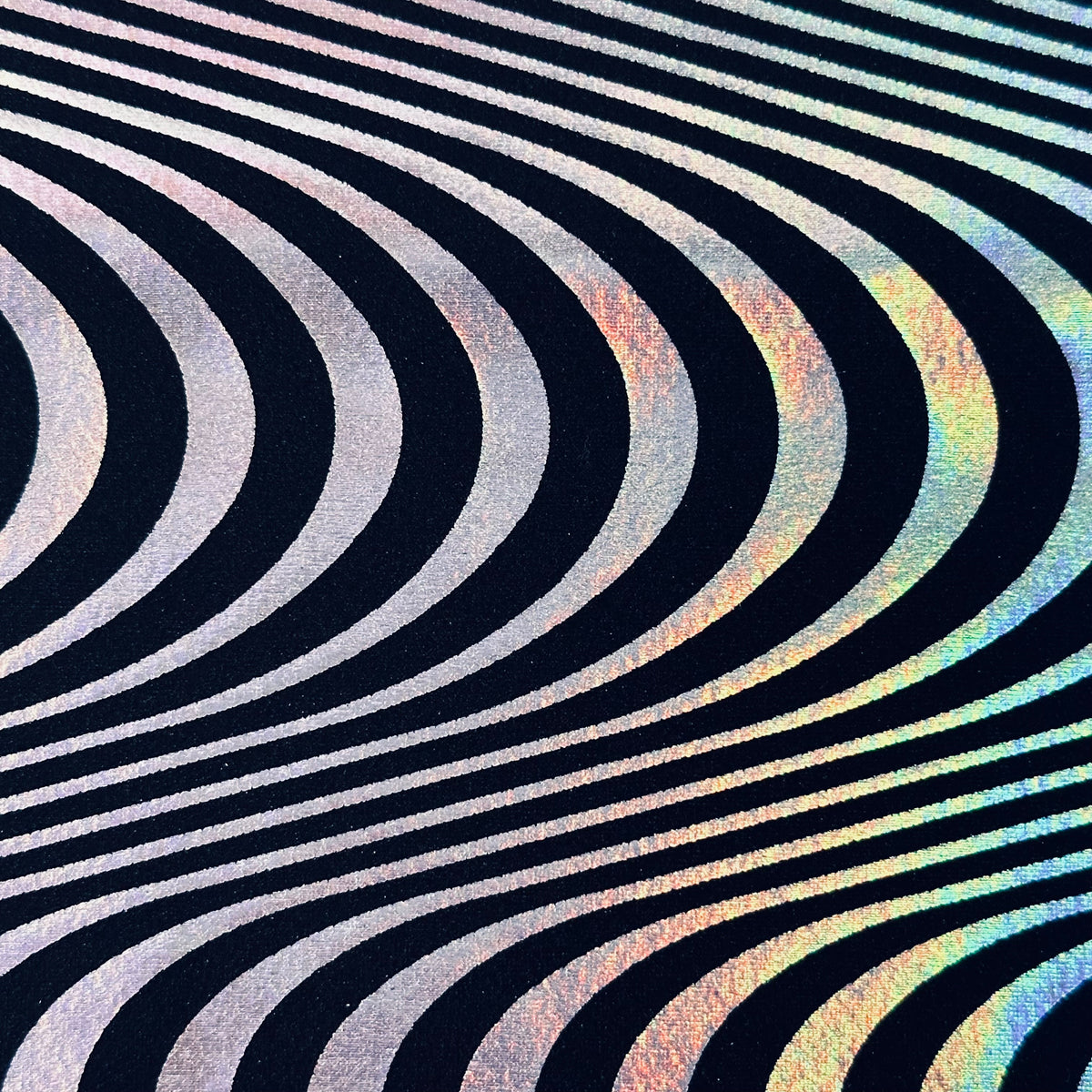 Wave 4-Way Tricot Fluid Hologram Nylon Stretch Fabric | Spandex Palace