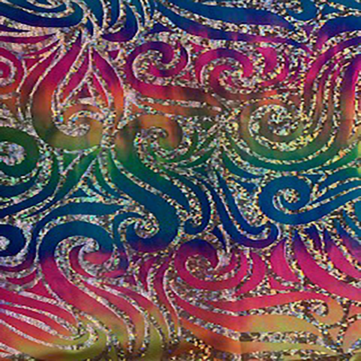 Tie Dye Holo Snake Print Flex Nylon Spandex Fabric | Spandex Palace