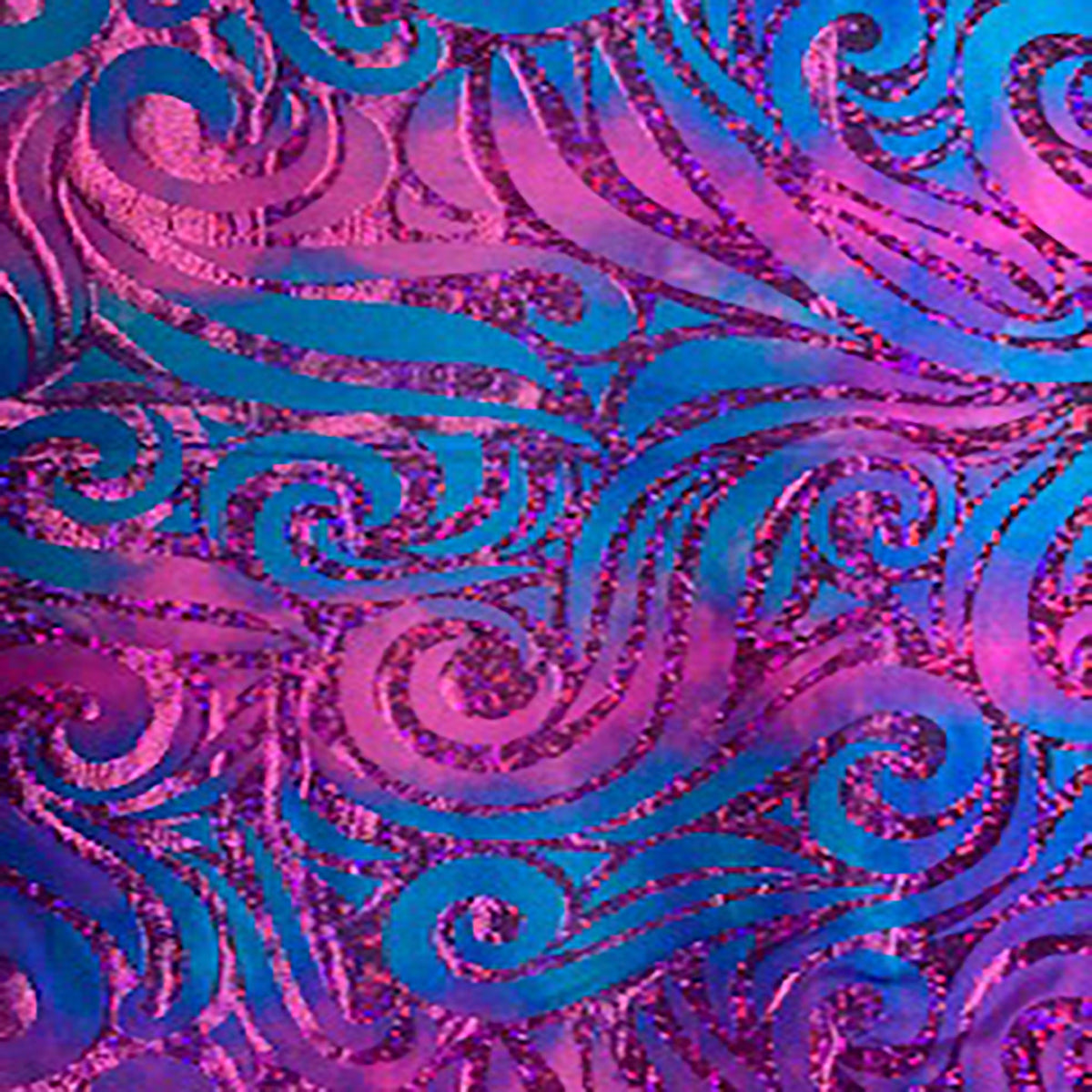 Tie Dye Holo Snake Print Flex Nylon Spandex Fabric | Spandex Palace