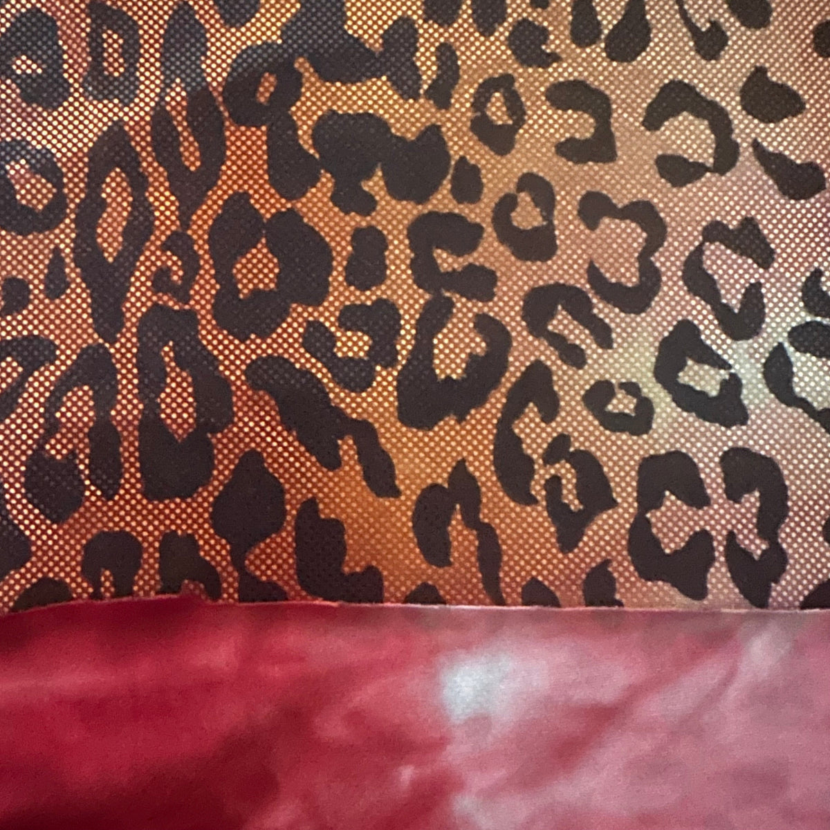 Leopard 4-Way Stretch Tie Dye Hologram Polyester Fabric|Spandex Palace