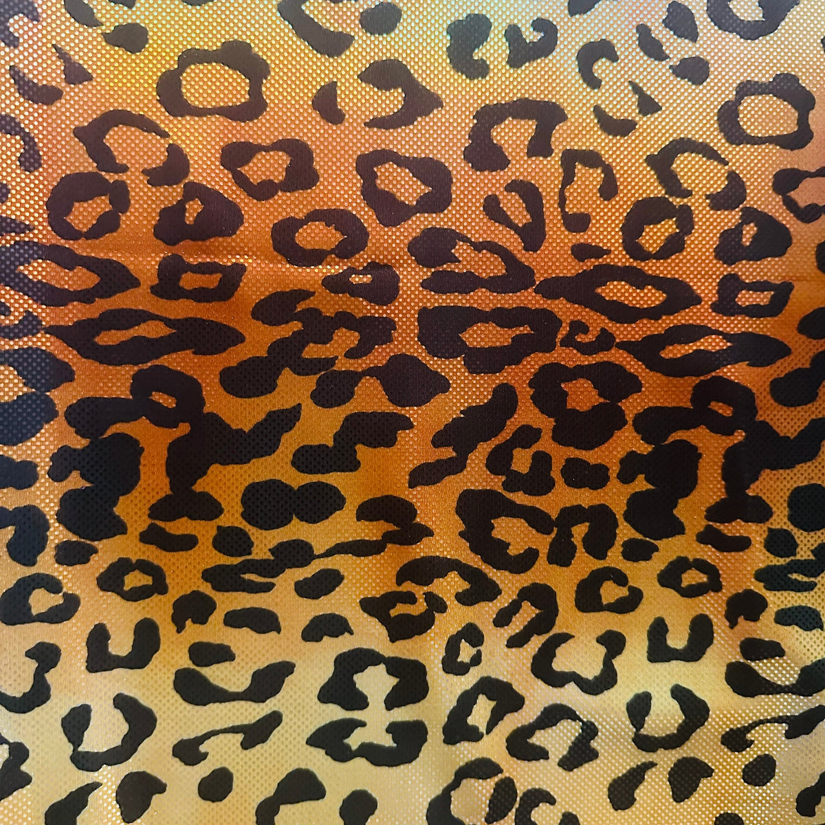 Leopard 4-Way Stretch Tie Dye Hologram Polyester Fabric|Spandex Palace
