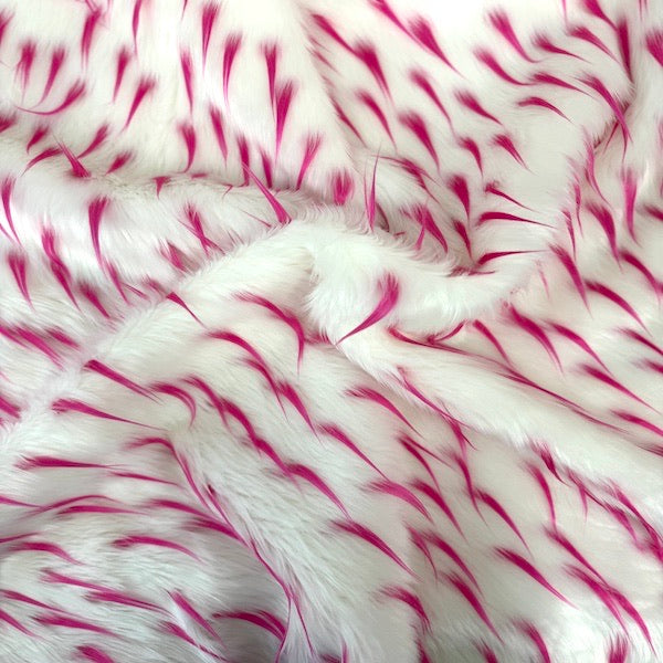 Two Tone Spike Shaggy Faux Fur Fabric