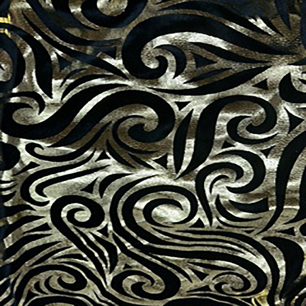 Paisley Snake Foil Velvet Flex Poly Spandex Fabric | Spandex palace