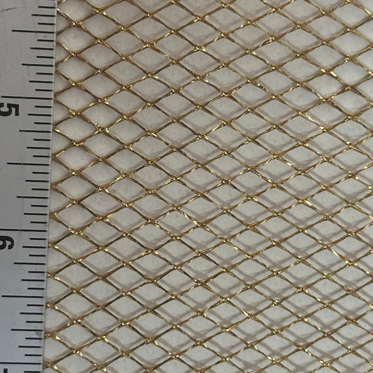 Metallic Diamond Knit Mesh Polyester Fabric | Spandex Palace