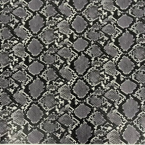 Caicos Snake Skin Faux Leather Vinyl Fabric