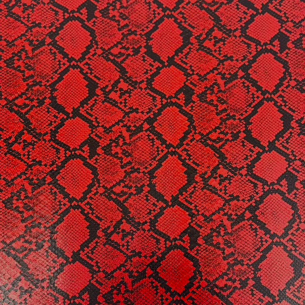 Caicos Snake Skin Faux Leather Vinyl Fabric