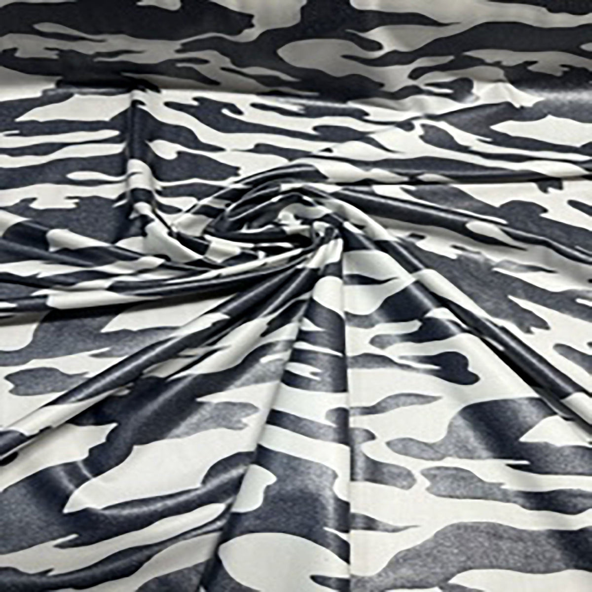 Camouflage Foil Print Polyester Spandex Fabric | Spandex Palace
