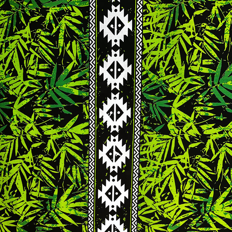 Areca Palm Tree Leaves Light Barkcloth Fabric | Islands Fabric
