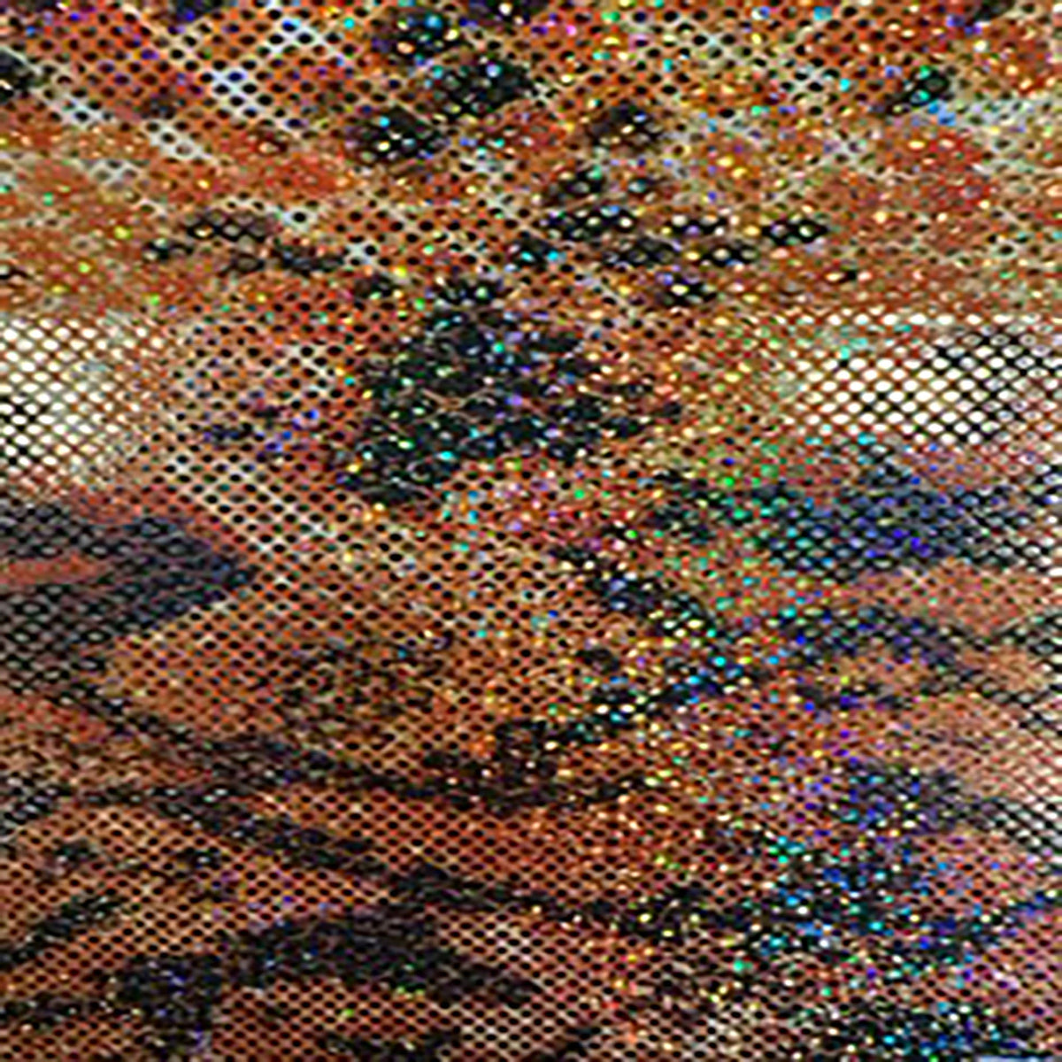 Exotic Snake Foil Print 4-Way Stretch Polyetser Fabric| Spandex Palace