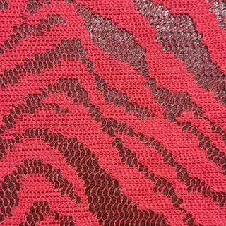 Zebra Mechanical Elegant Lace Polyester Fabric | Spandex Place