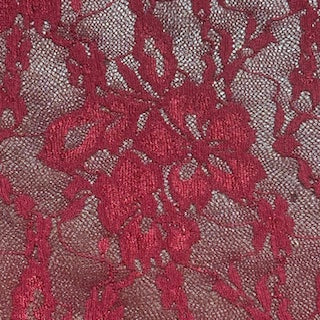 2-Way Stretch Elegant Floral Lace Poly Spandex Fabric | Spandex Palace