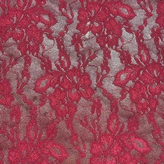 2-Way Stretch Elegant Floral Lace Poly Spandex Fabric | Spandex Palace
