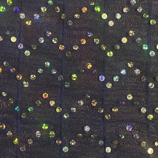 Power Mesh with Sequins Zig Zag in Poly Spandex Fabric| Spandex Palace