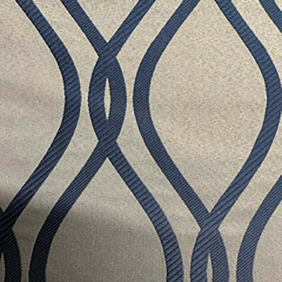 Interlocking Wave Damask Brocade Polyester Fabric | Spandex Palace