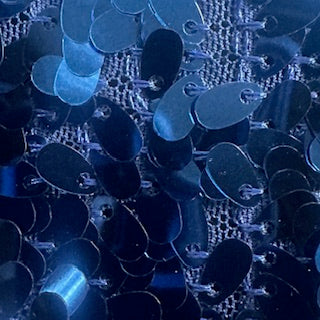 Sequins Dangling on Mesh Polyester Stretch Fabric | Spandex Palace