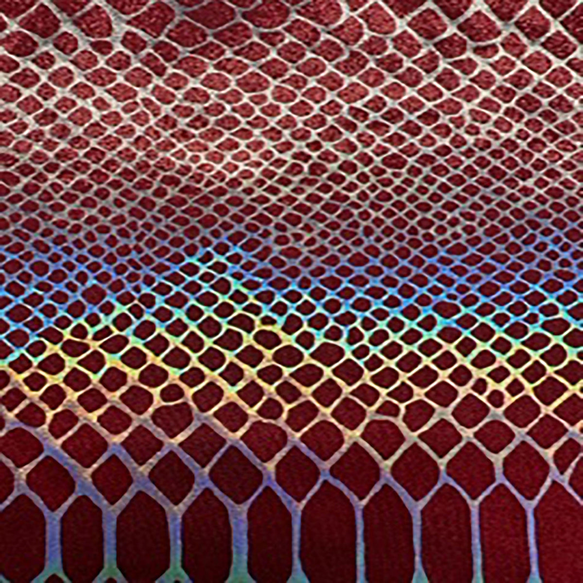 4-Way Nylon Stretch Iridiscent Geometric Pattern Fabric | Luminous Couture Stretch l Spandex Palace