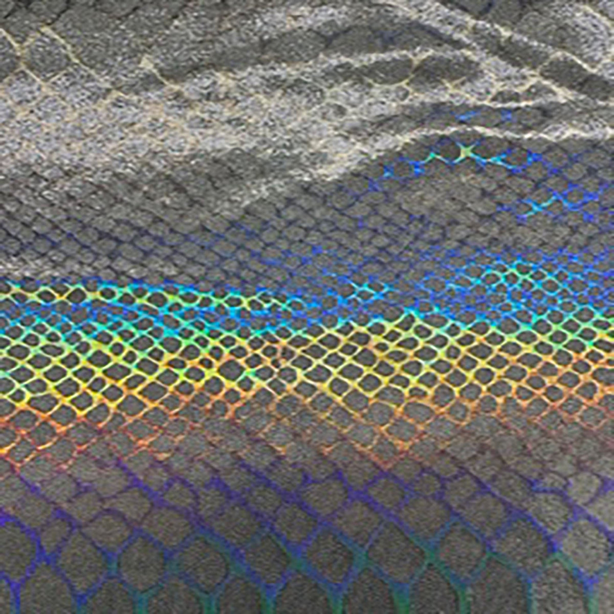 4-Way Nylon Stretch Iridiscent Geometric Pattern Fabric | Luminous Couture Stretch l Spandex Palace