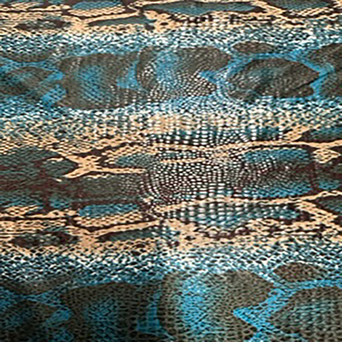 2-Way Stretch Brazilian Snake Foil Poly Spandex Fabric| Spandex Palace