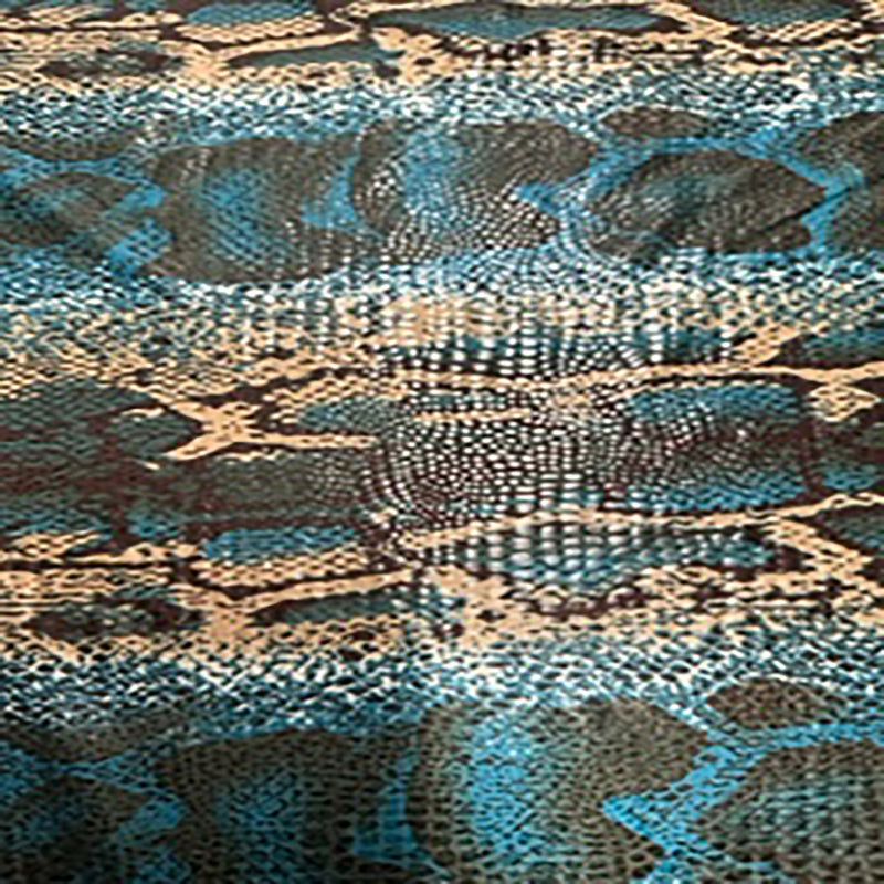 2-Way Stretch Brazilian Snake Foil Poly Spandex Fabric| Spandex Palace