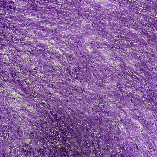Metallic Faux Fur Tinsel Ostrich Feather Fabric