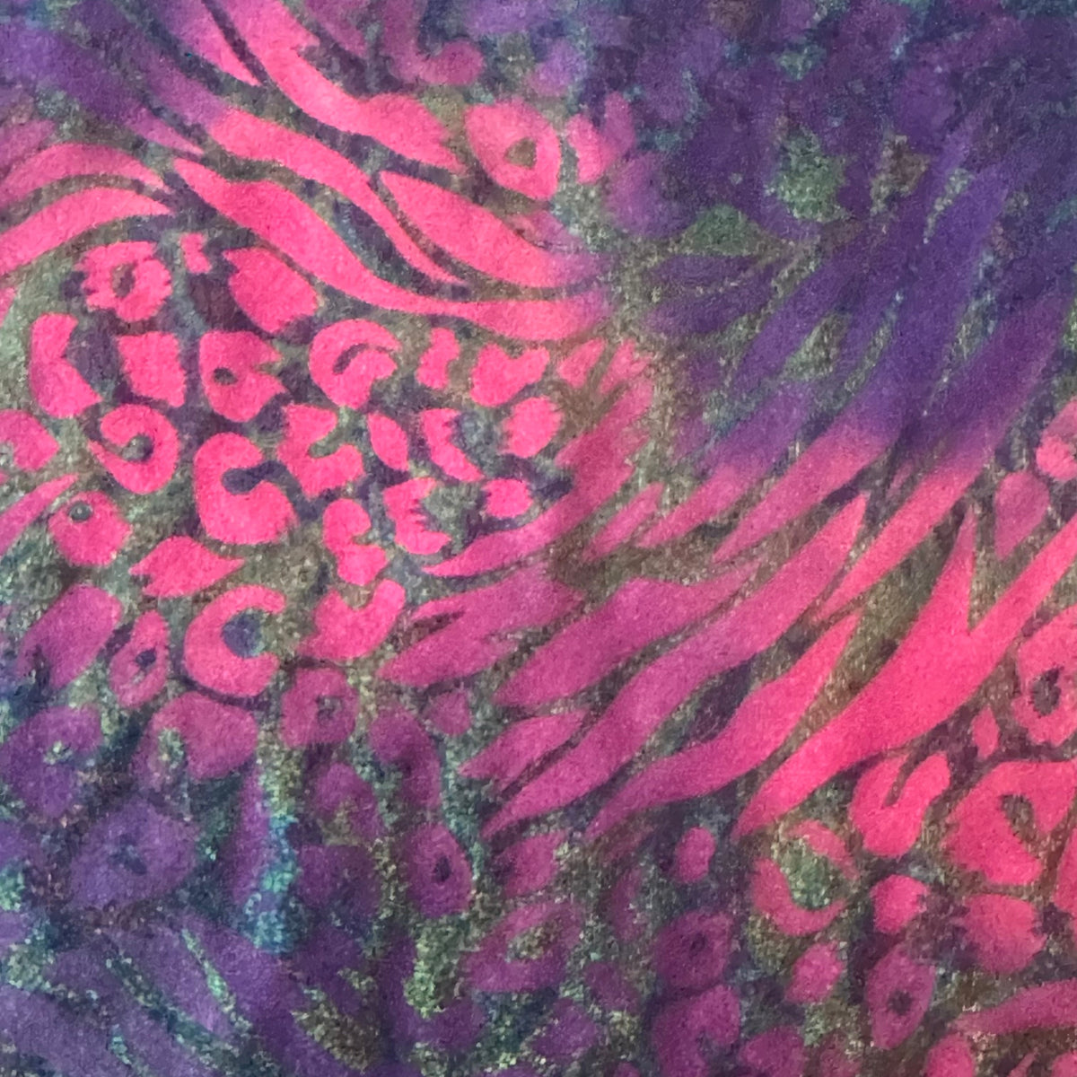 Animal Tie Dye 3D Foil 4-Way Nylon Stretch Fabric | Spandex Palace