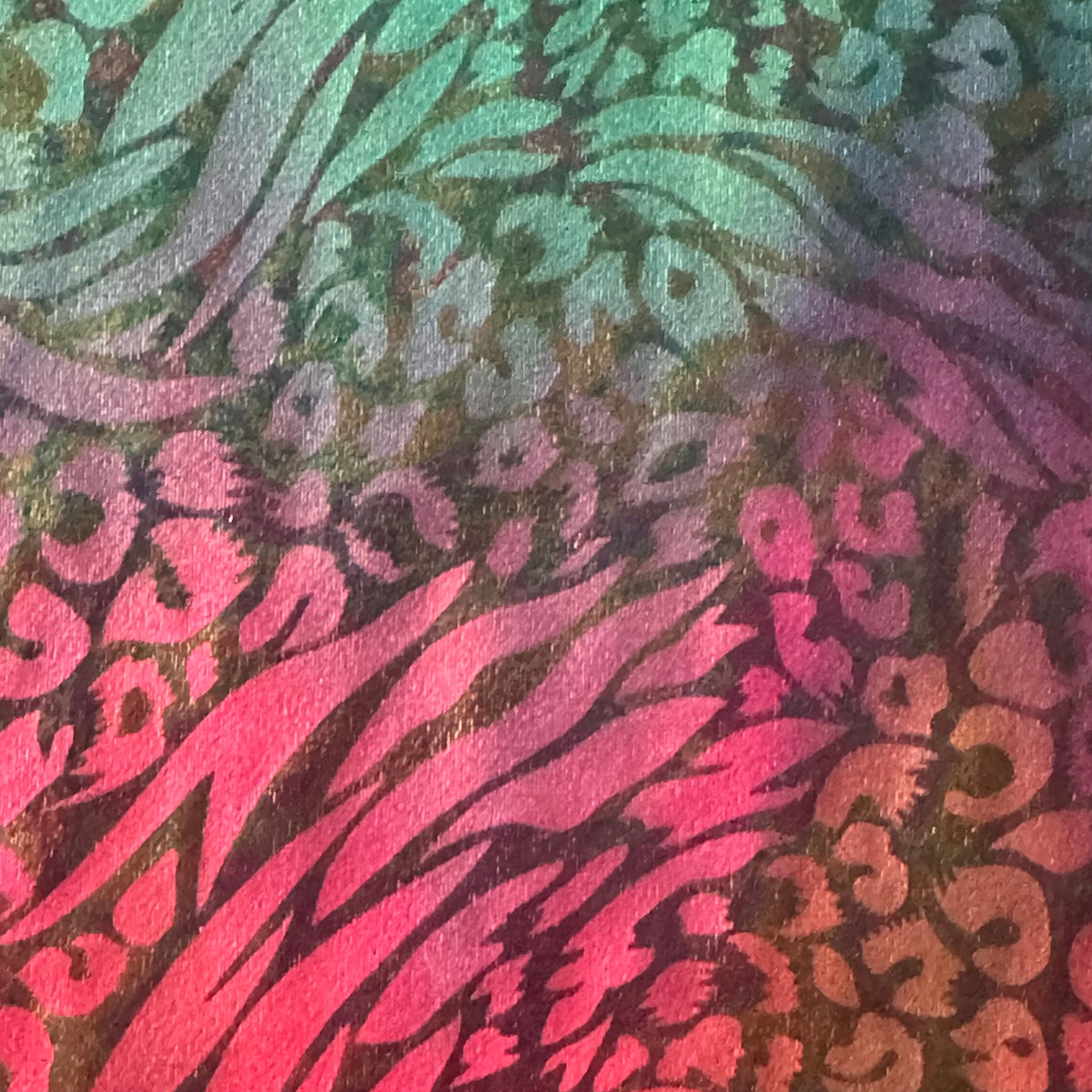Animal Tie Dye 3D Foil 4-Way Nylon Stretch Fabric | Spandex Palace