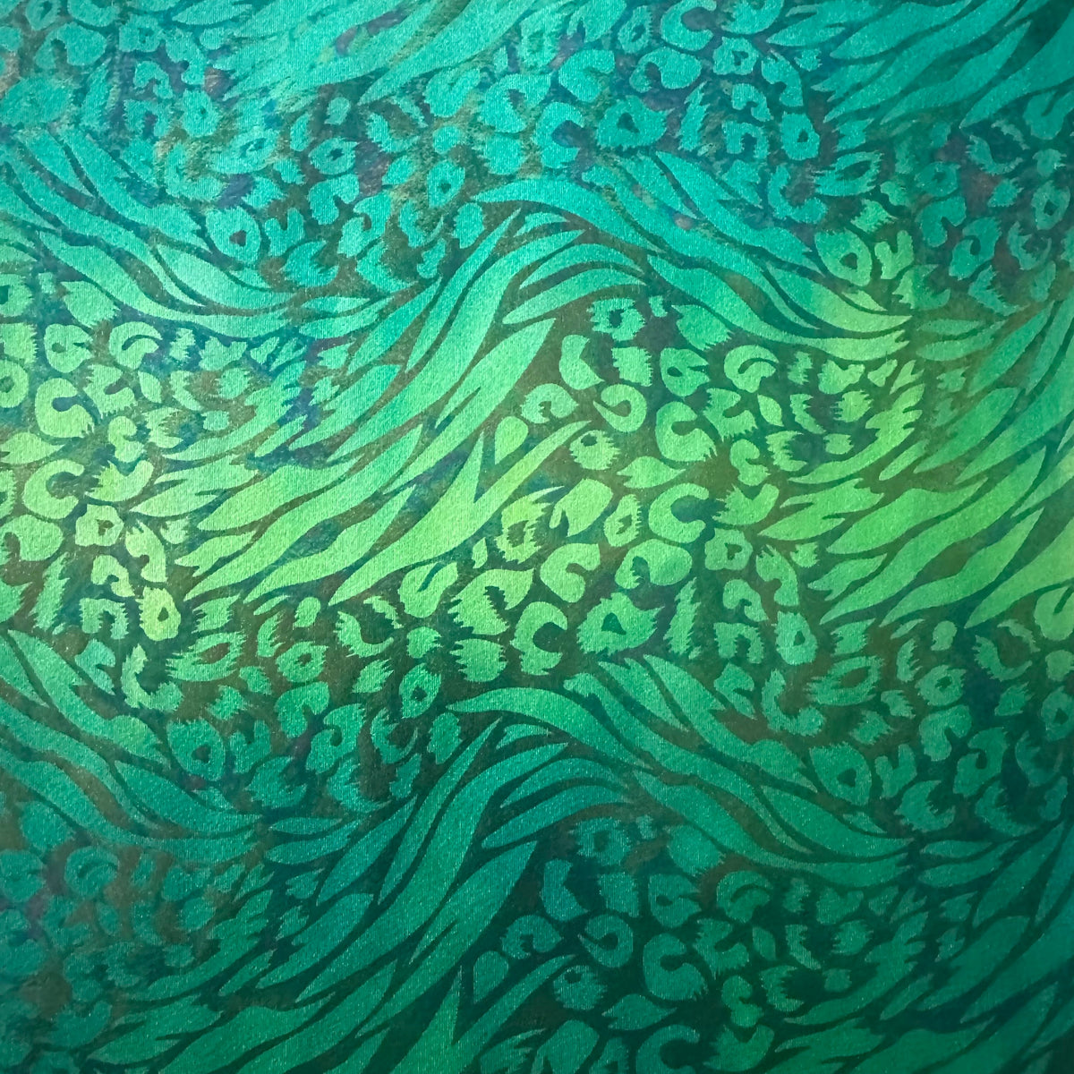 Animal Tie Dye 3D Foil 4-Way Nylon Stretch Fabric | Spandex Palace