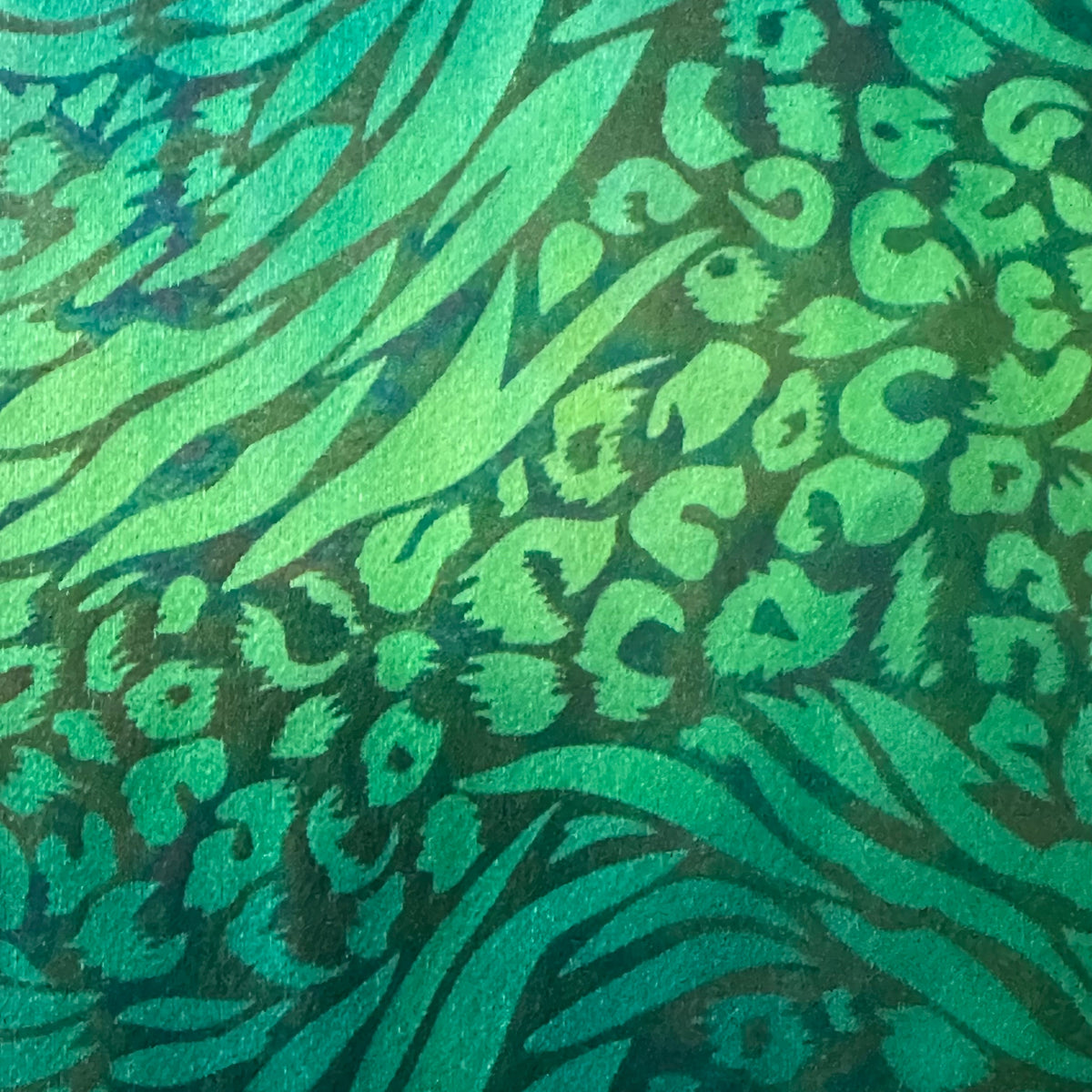 Animal Tie Dye 3D Foil 4-Way Nylon Stretch Fabric | Spandex Palace