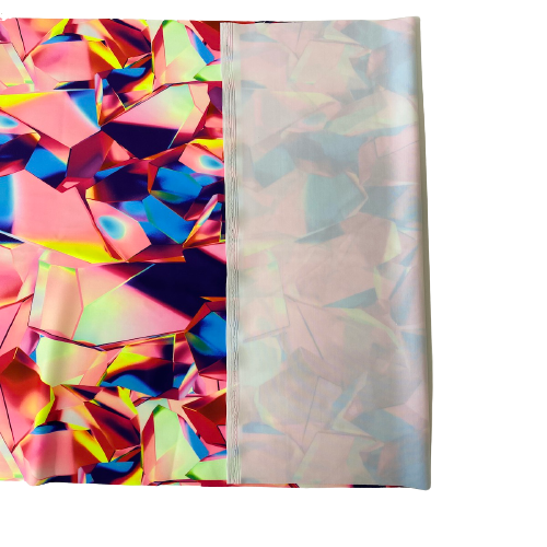 Kaleidoscope Multicolor Abstract Nylon Spandex Fabric