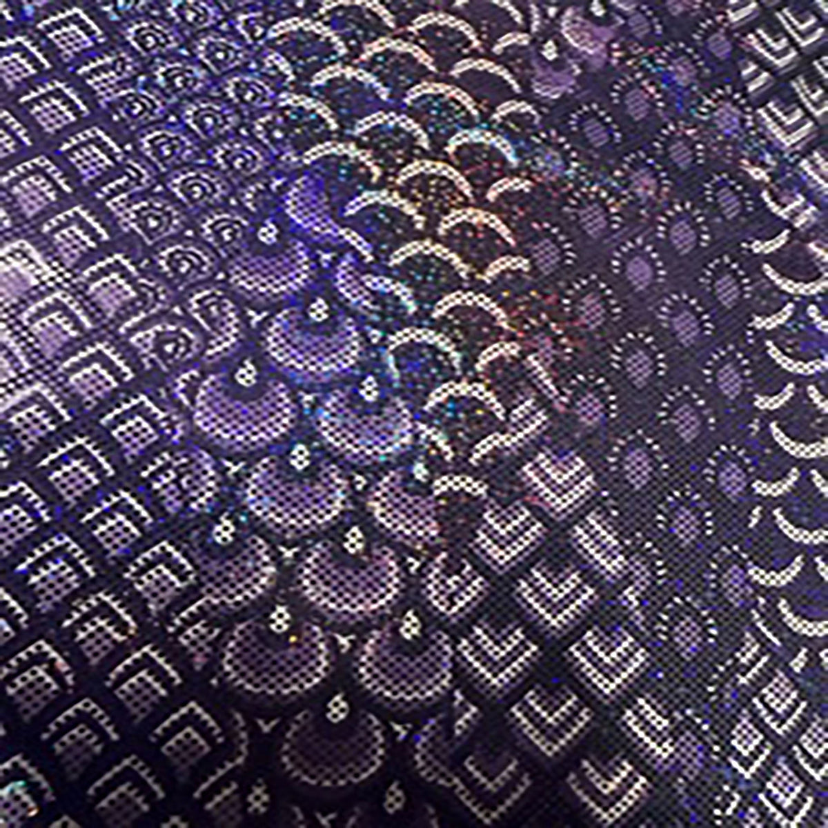 Abstract Mermaid Holo 4-Way Flex Nylon Spandex Fabric | Spandex Palace
