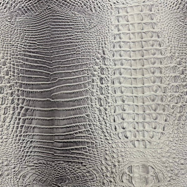 Amazon 3D Embossed Gator Faux Leather Vinyl Fabric