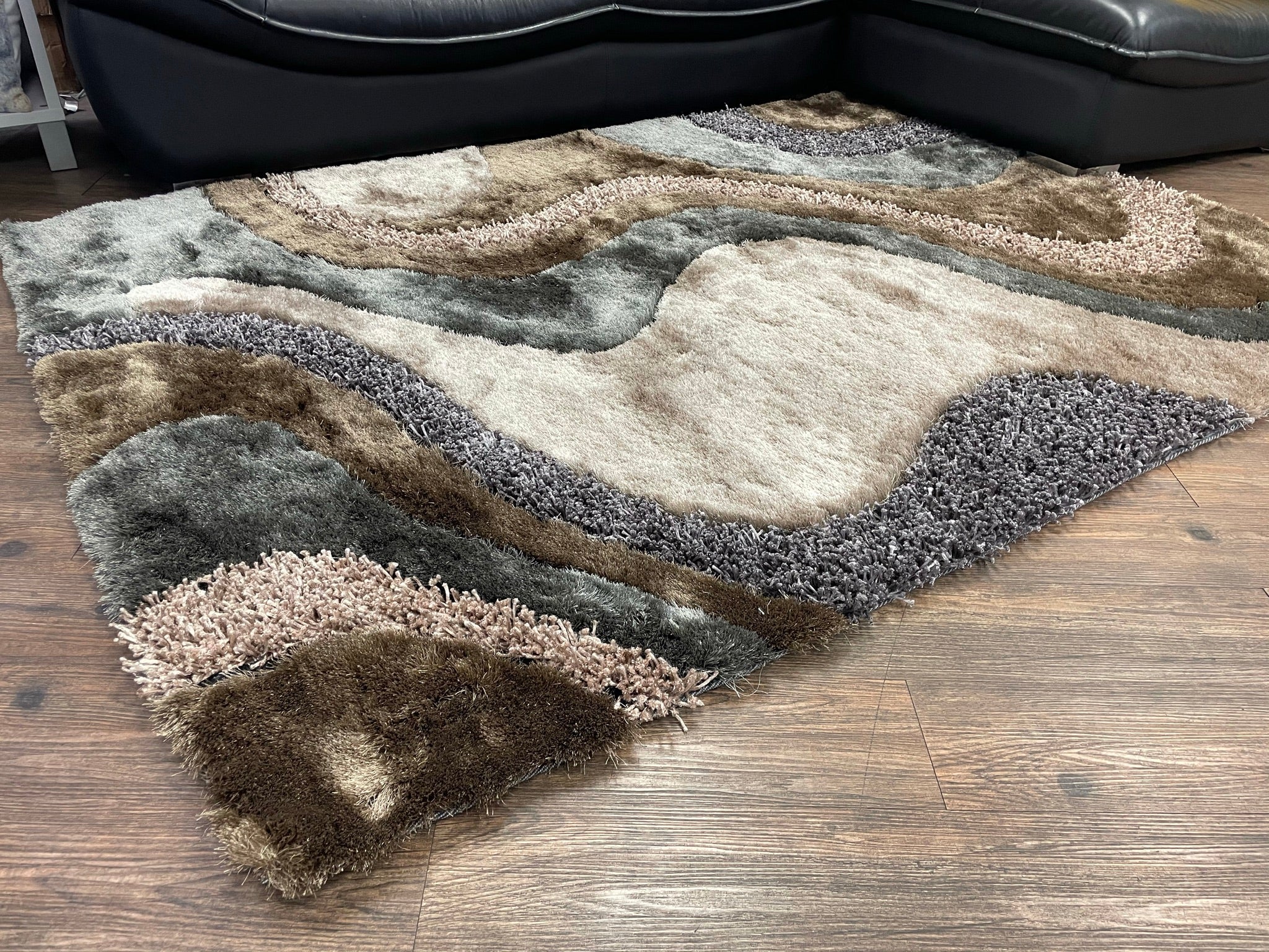 Luxury Shag Viscose Shiny Design Plush Area Rug/ Carpet - S.V.D DESIGN 29.