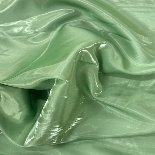 Crystalized Reflective Liquid Bridal Satin Fabric