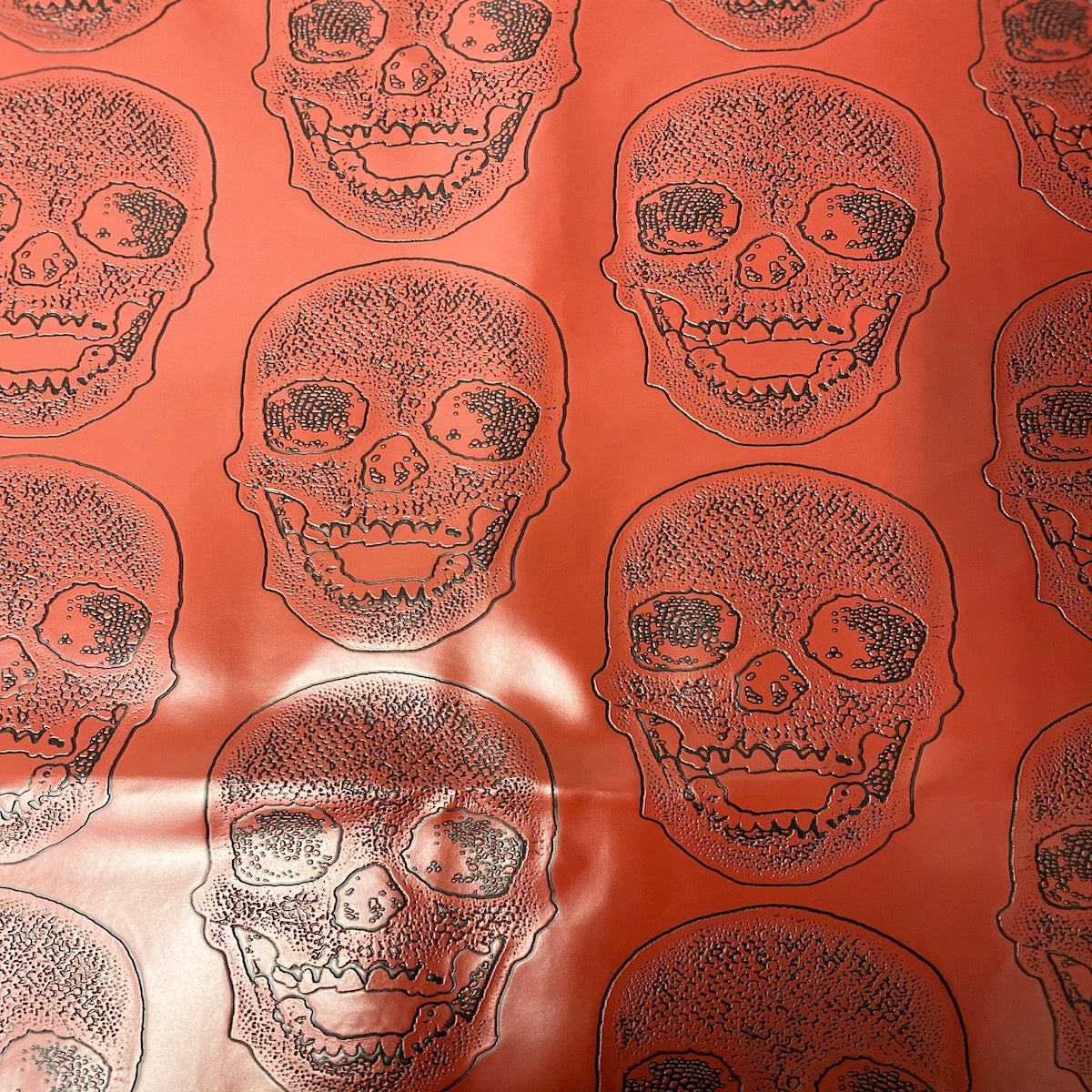 Skeleton Skull Vinyl Fabric