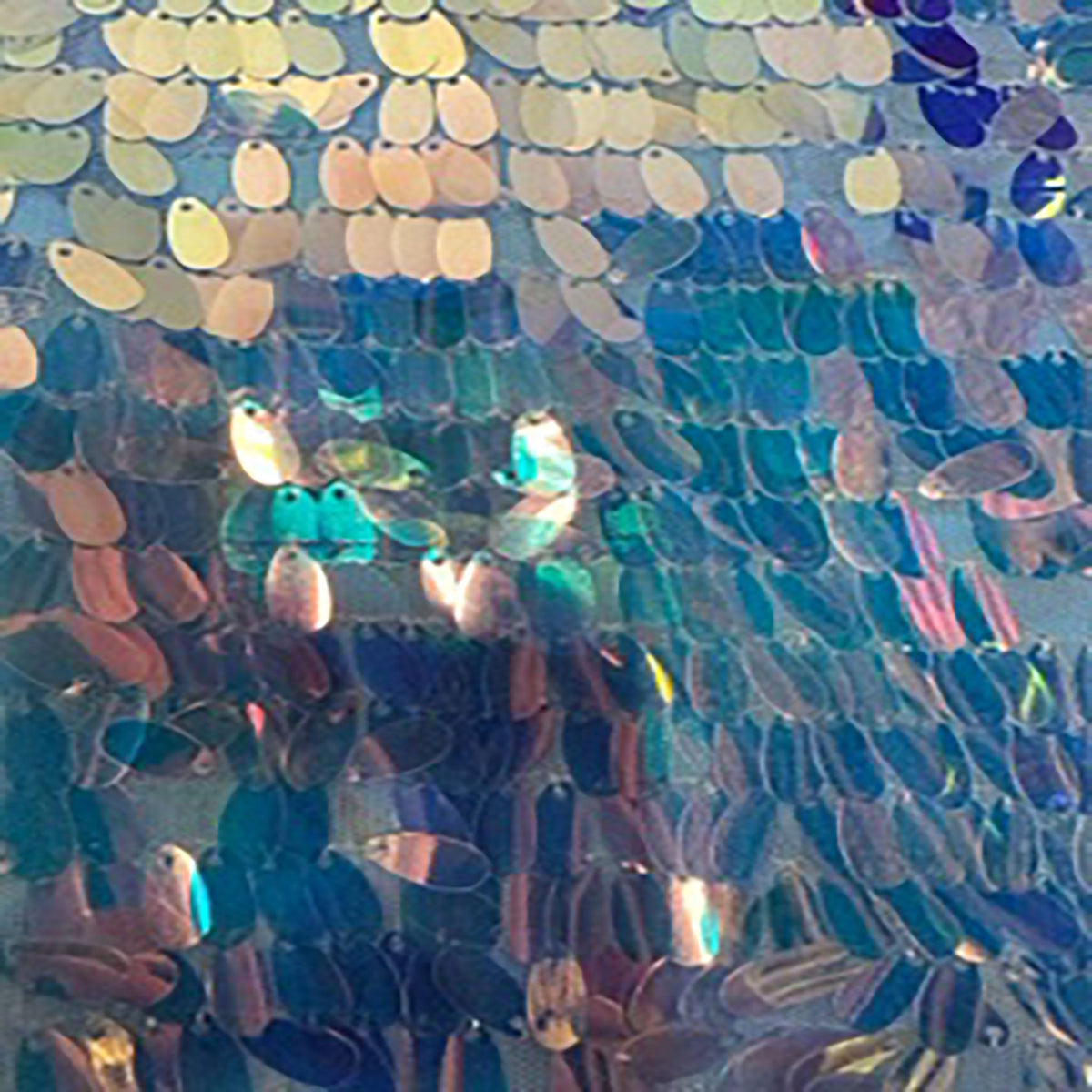 Sequin Dazzling Oval Holographic Poly Mesh Fabric | Spandex Palace