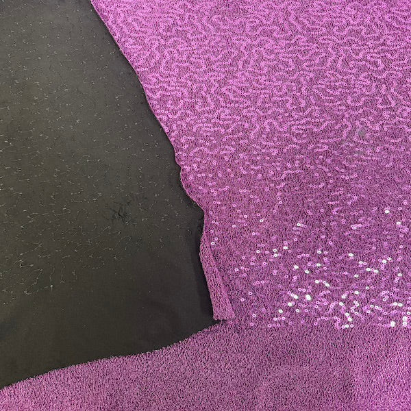Metallic Lurex Embroidered Stretch Sequins Fabric