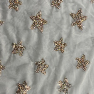 Sparkle Starfish Sequin Poly Spandex Stretch Fabric | Spandex Palace
