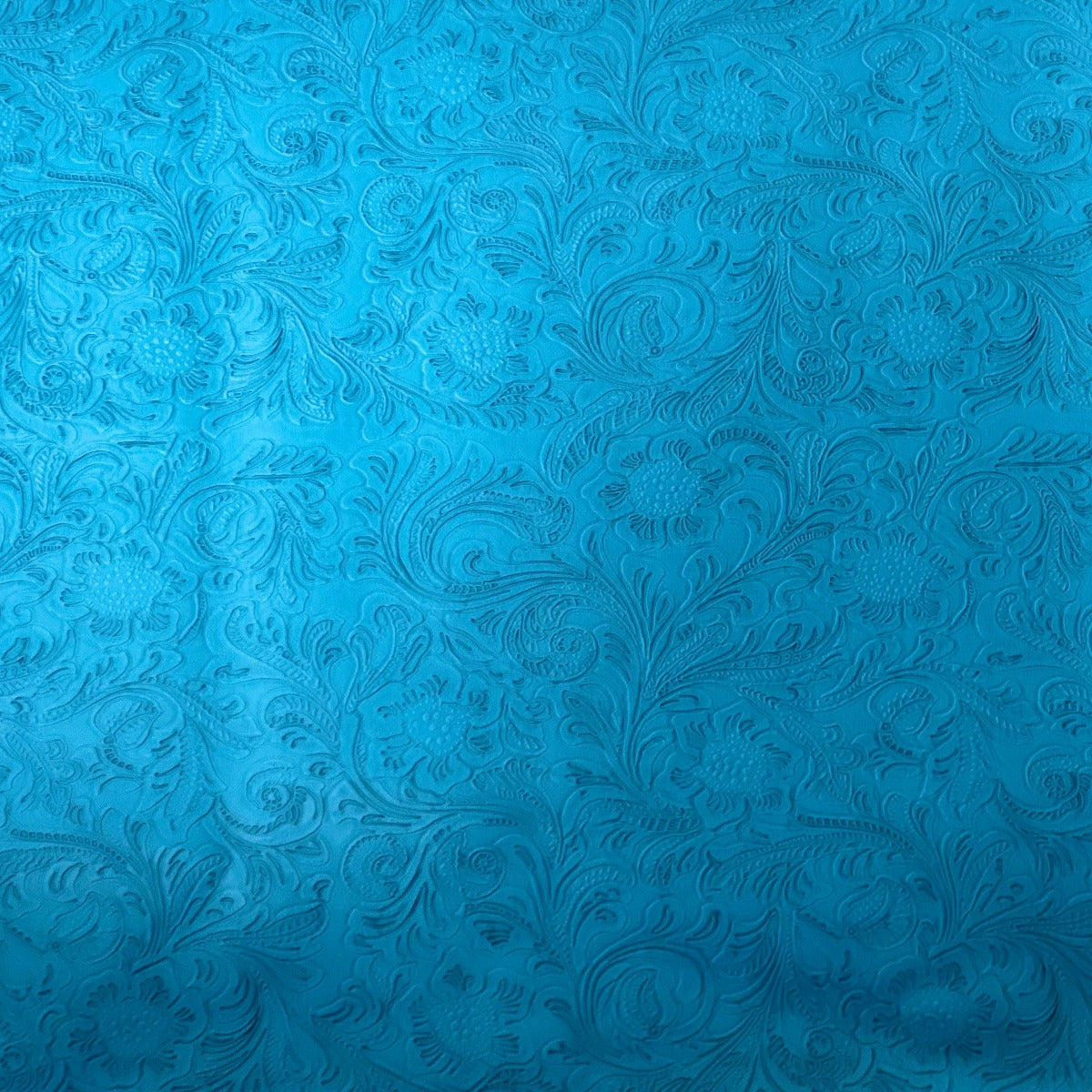 Western Floral PU Faux Leather Vinyl Fabric