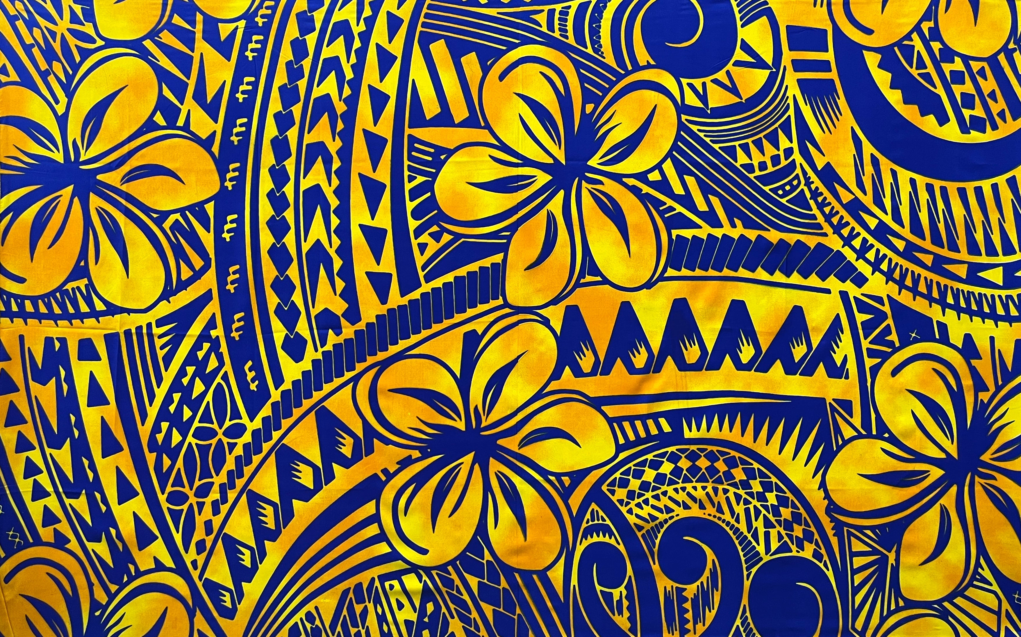 Plumeria Flower Polyester Sarong | Islands Fabric