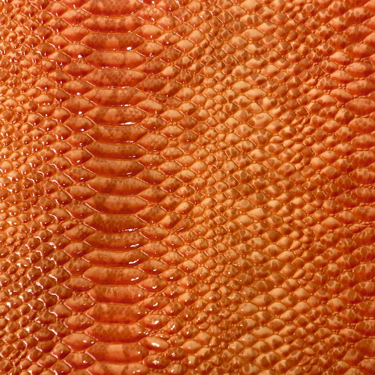 Culebra Patent 3D Embossed Snake Skin Vinyl Fabric