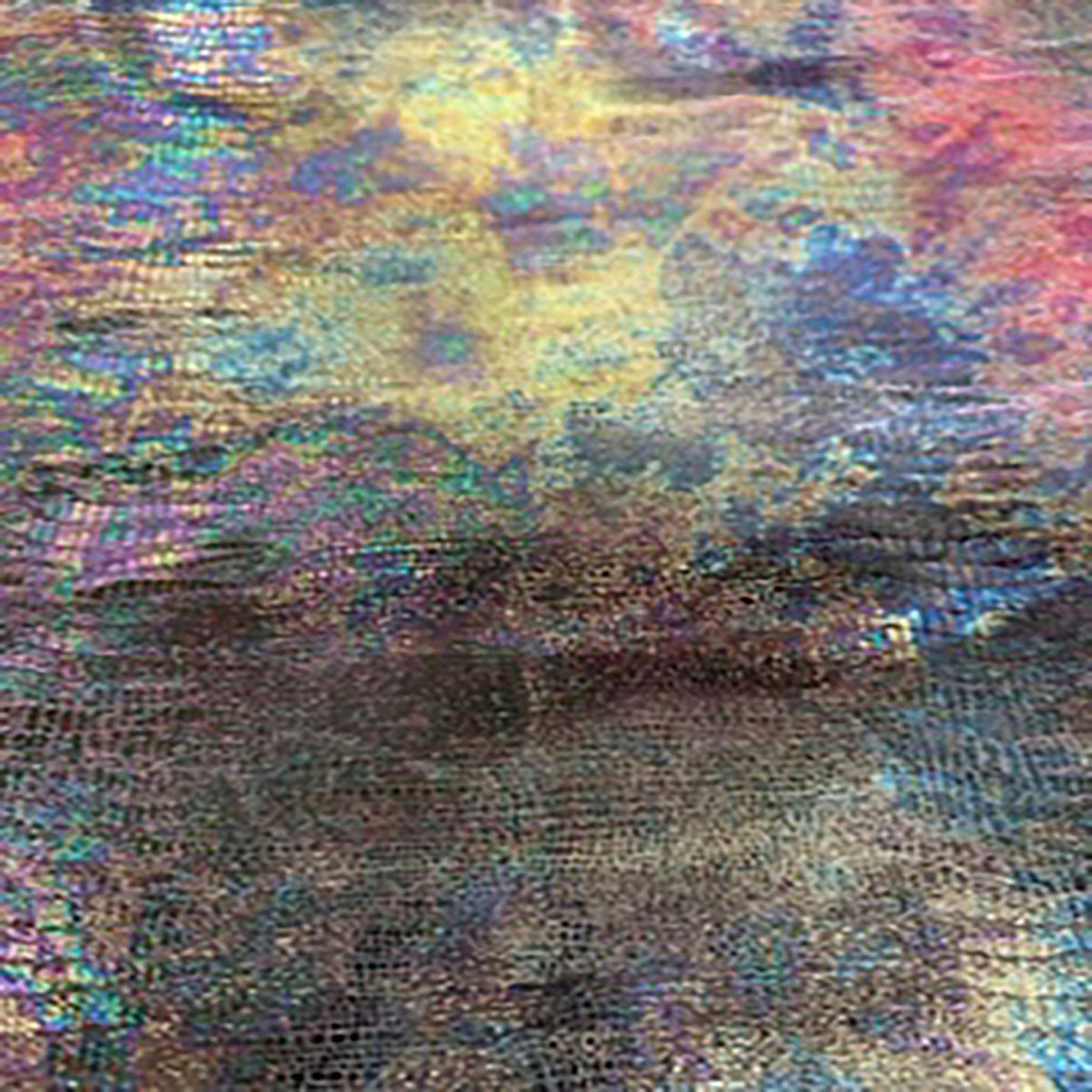 Tie-Dye Velvet Lizard Scale Foil Poly Spandex Fabric | Spandex Palace