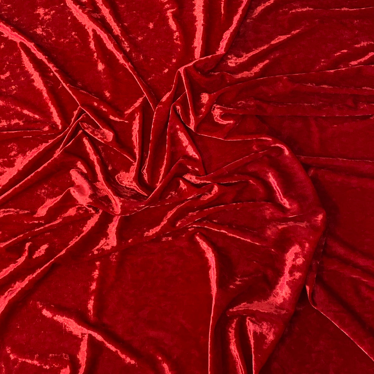 Crushed Stretch Velvet Fabric