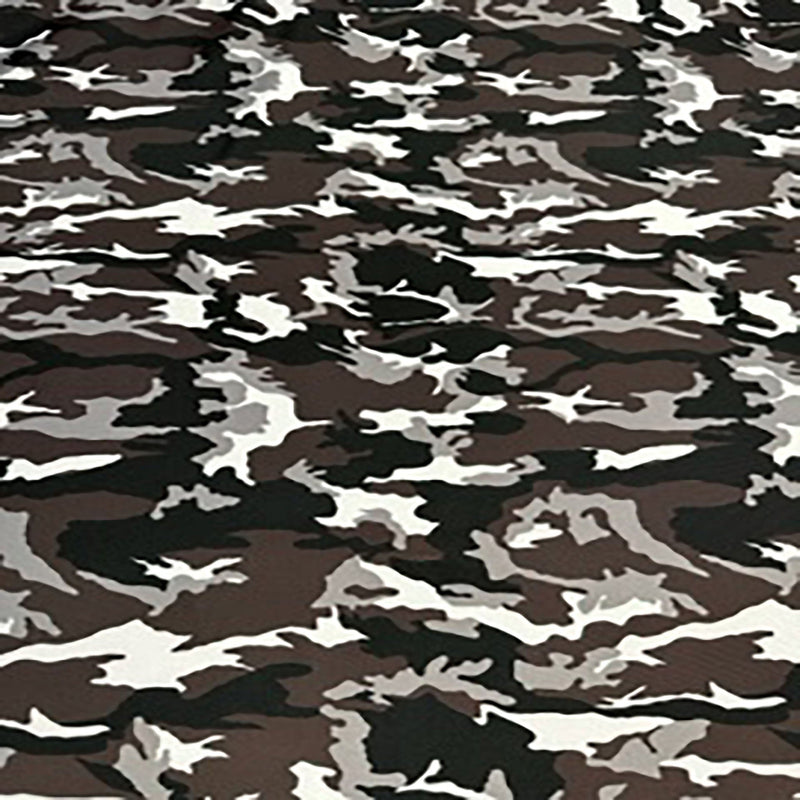 Camouflage Thunder Print 4-Way Poly Spandex Fabric | Spandex Palace