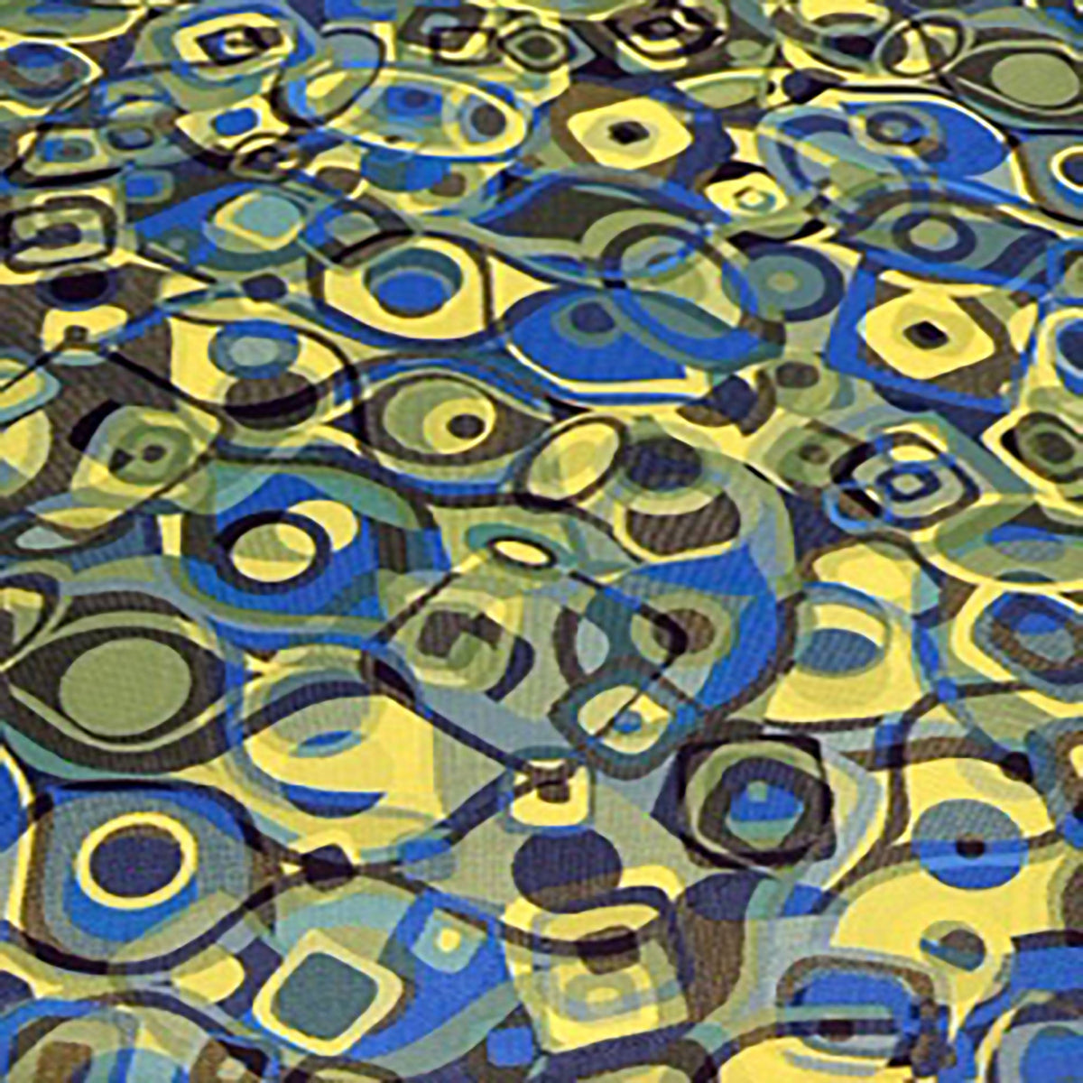 4-Way Geometric Paper Print Polyester Stretch Fabric | Spandex Palace