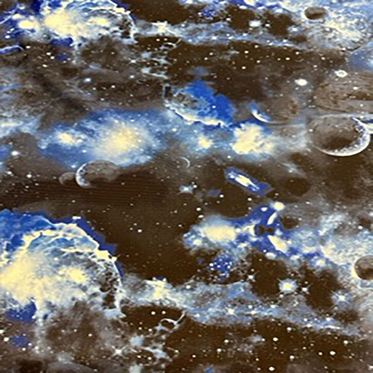 Cosmic Galactic Fluid Print Polyester Flex Fabric | Spandex Palace
