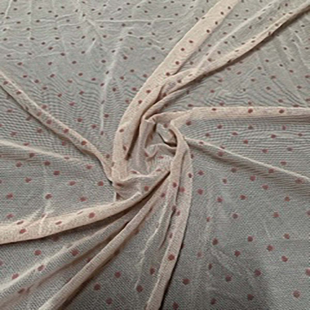 Flocked Dots Random Stretch Mesh Poly Spandex Fabric | Spandex Palace