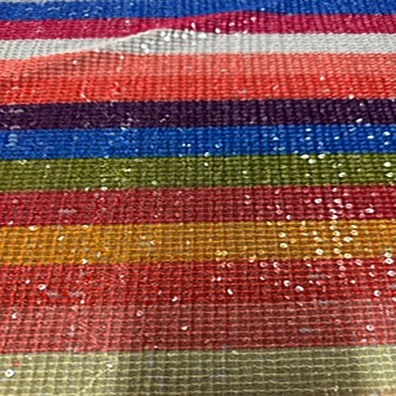Sequin Glam Multi-Color Pleated Polyester Fabric | Spandex Palace